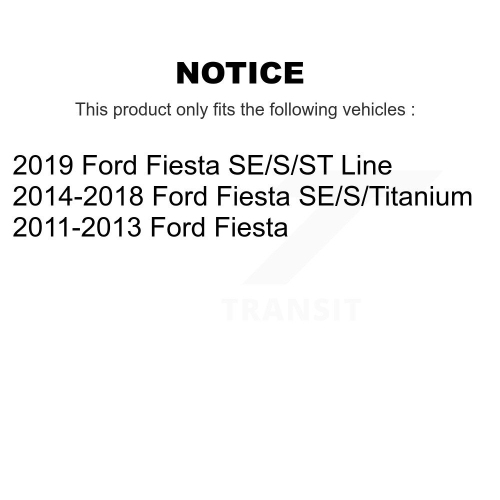 Plaquettes de frein avant en céramique à disque CMX-D1454 pour Ford Fiesta
