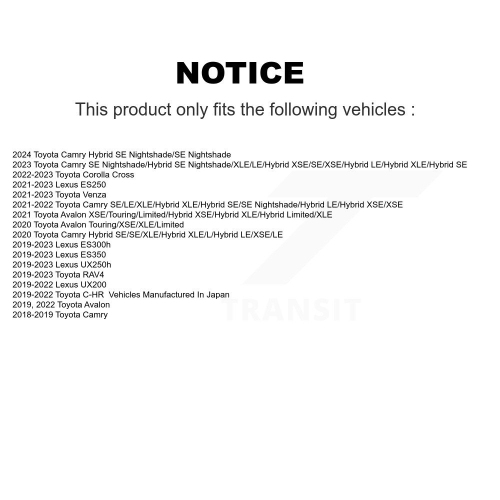 Front Semi-Metallic Disc Brake Pads PPF-D2076 For Toyota RAV4 Camry C-HR Corolla Cross Lexus Venza