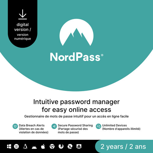 NordPass Premium - Unlimited Devices - 2 Year - Digital Download