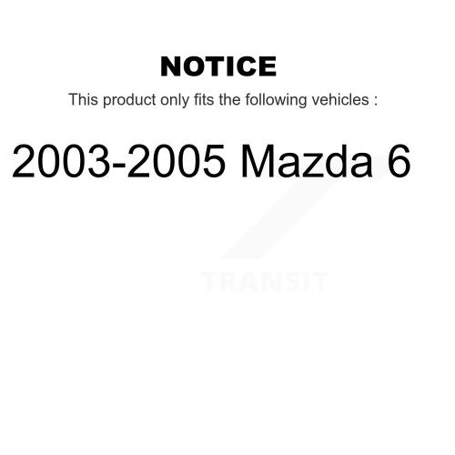 Front Ceramic Disc Brake Pads NWF-PTC957 For 2003-2005 Mazda 6