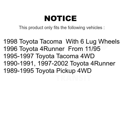 Plaquettes de frein à disque en céramique avant NWF-PRC436 pour pick-up Toyota 4Runner Tacoma