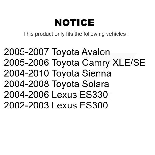 Front Ceramic Disc Brake Pads NWF-PTC906 For Toyota Sienna Camry Lexus Solara ES330 Avalon ES300