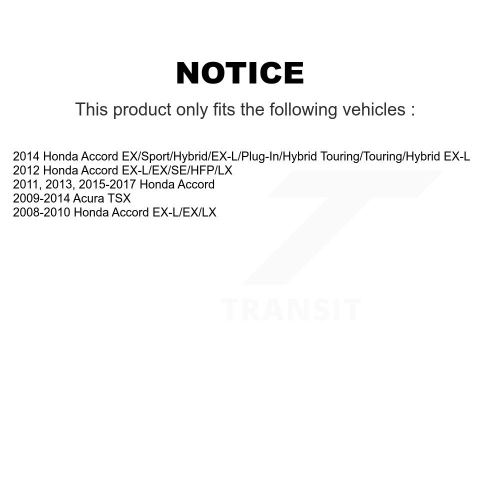 Rear Ceramic Disc Brake Pads NWF-PRC1451 For Honda Accord Acura TSX