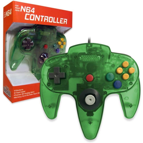 OLD SKOOL  Jungle Wired N64 Controller [] In Green