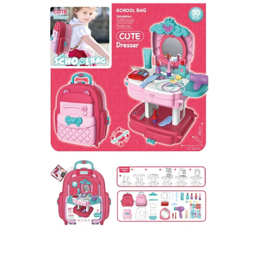 Tradeopia Dresser Playset with Stylish Backpack for Kids