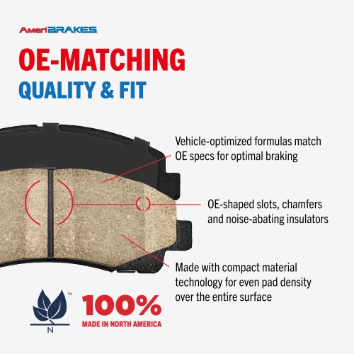 Front Ceramic Disc Brake Pads NWF-PTC1721A For Ram ProMaster City Fiat 500L