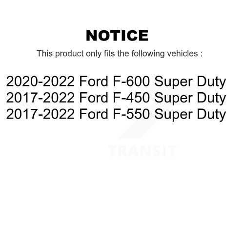 Plaquettes de frein à disque semi-métalliques NWF-PRM2018 pour Ford F-450 Super Duty F-550 F-600