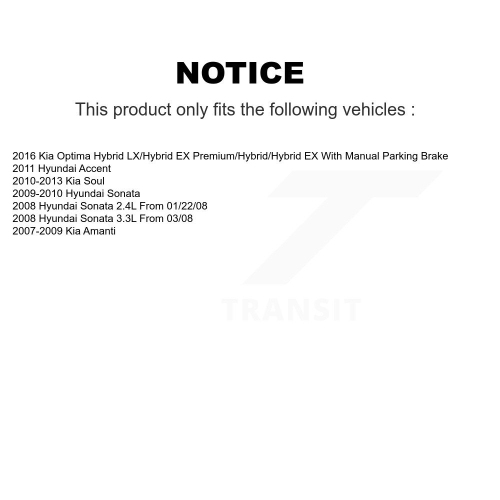 Plaquettes de frein arrière en céramique NWF-PRC1313 pour Kia Soul Hyundai Sonata Accent Optima Amanti