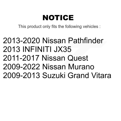 Rear Ceramic Disc Brake Pads NWF-PRC1415 For Nissan Murano Pathfinder Suzuki Grand Vitara INFINITI