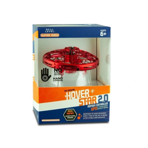 Hover Star 2.0 Drone – Motion Controlled UFO Chrome Edition, Honeycomb Design, Super Easy Skill Level, Ages 6+, Ultra-Stable Performance