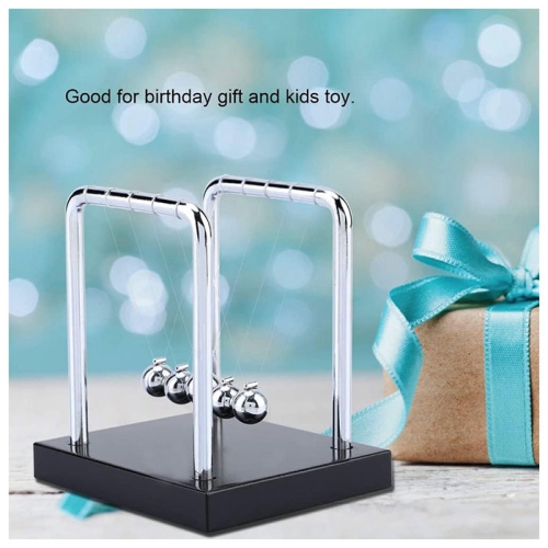 Tradeopia Newton's Cradle Classic Desk Toy & Stress Reliever | Elegant Physics Desk Decor | Ideal Gift for Science Enthusiasts