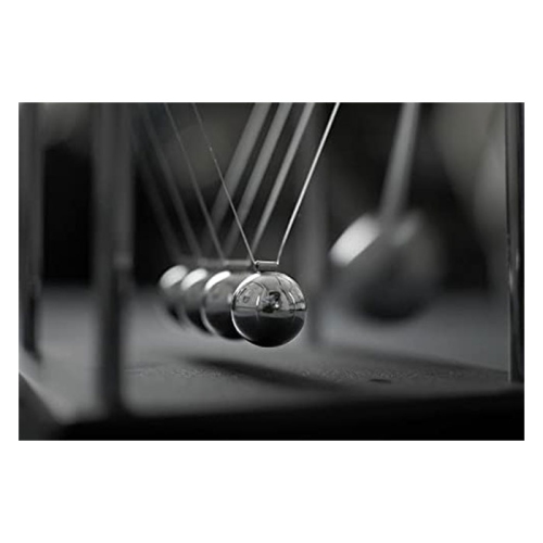 Tradeopia Newton's Cradle Classic Desk Toy & Stress Reliever | Elegant Physics Desk Decor | Ideal Gift for Science Enthusiasts