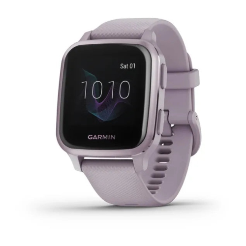 Open Box - Garmin Venu Sq - Metallic Orchid Aluminum Bezel with