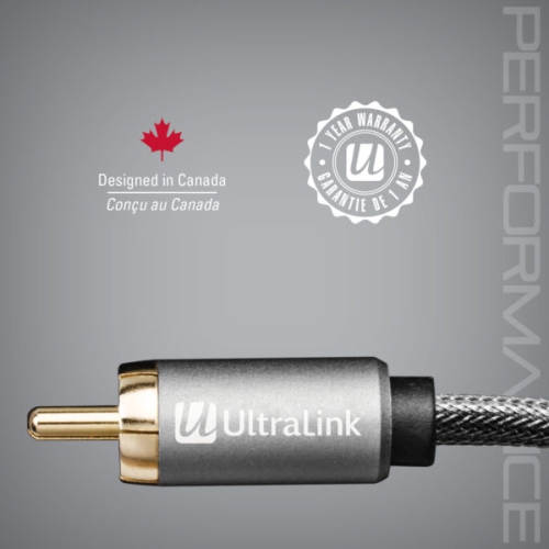 Ultralink ULP2SW3 RCA 3M Subwoofer Cable-RCA to RCA