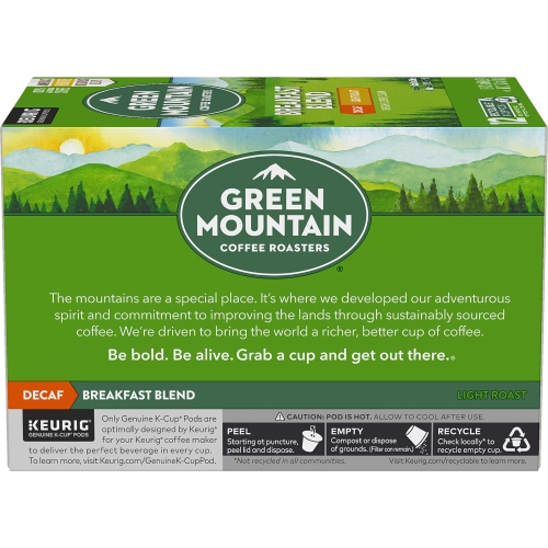 Green Mountain Keurig Decaf Coffee Breakfast Blend, 0.31 Ounce