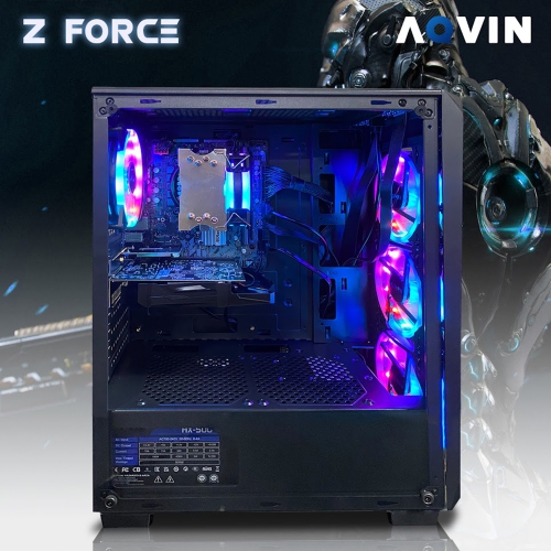 Gaming PC AQVIN ZForce Desktop Tower Computer - Intel Core i5 Processor up to 4.0GHz 32GB DDR4 RAM 1TB SSD GeForce RTX 5060 8GB GDDR7 WIFI Windows 11