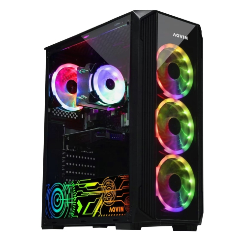 AQVIN Gaming PC -Zforce Tower Desktop Computer - RGB (Intel Core I5 Up to 4.00 Ghz/ 2Tb SSD (Fast Boot)/ 32GB Ddr4 Ram/ Geforce Rtx 3060 12GB/ Windows 11/ Wifi) - Only At Best Buy