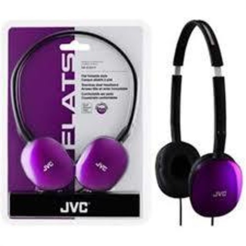 JVC HAS160V Flats Lightweight Folding Headphones On Ear [HEADPHONES]