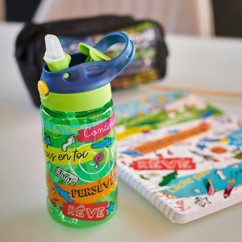 Chantal Lacroix - bouteille d’eau « Persérérance » pour enfants, verte