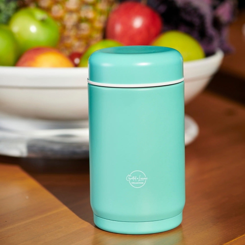 Chantal Lacroix - Thermos in Stainless Steel, 18 oz Capacity, Turquoise