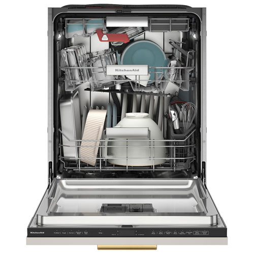 KitchenAid 24" 39dB Built-In Dishwasher w/ Stainless Steel Tub & Third Rack - Panel Ready
