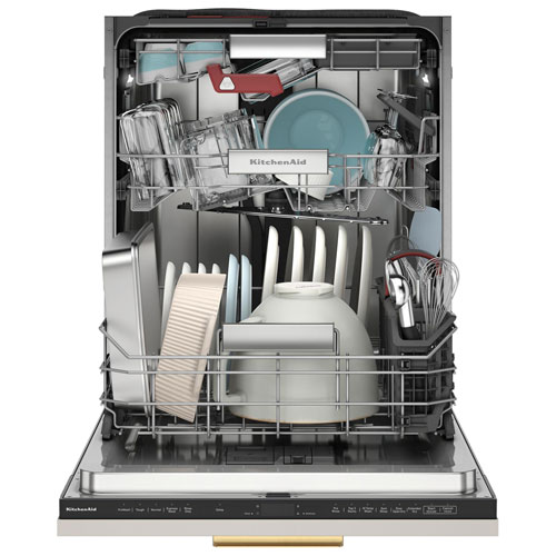 KitchenAid 24" 39dB Built-In Dishwasher w/ Stainless Steel Tub & Third Rack - Panel Ready