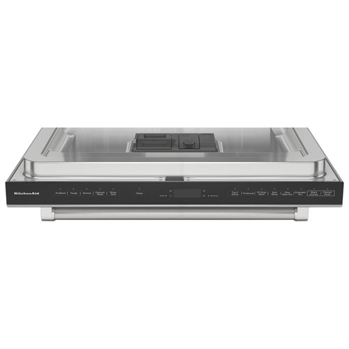 Lave-vaisselle encastrable 24 po 39 dB avec cuve inox et 3e panier de KitchenAid - Inox