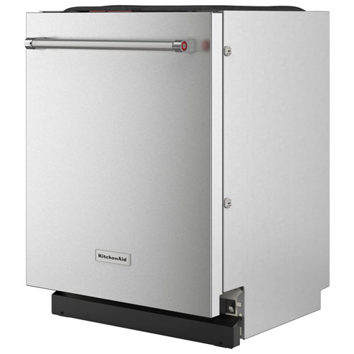 Lave-vaisselle encastrable 24 po 39 dB avec cuve inox et 3e panier de KitchenAid - Inox