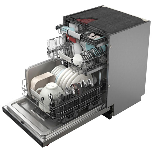 Lave-vaisselle encastrable 24 po 39 dB avec cuve inox et 3e panier de KitchenAid - Inox
