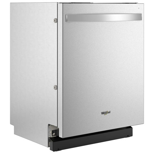 Lave-vaisselle encastrable 24 po 44 dB avec cuve inox et 3e panier de Whirlpool - Inox