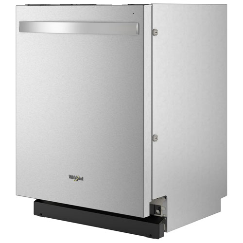 Lave-vaisselle encastrable 24 po 44 dB avec cuve inox et 3e panier de Whirlpool - Inox