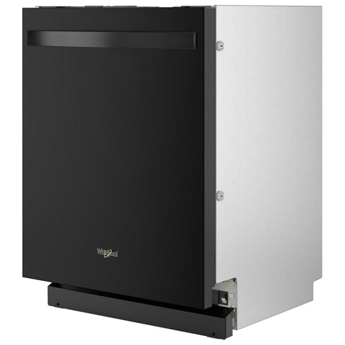 Lave-vaisselle encastrable 24 po 44 dB de Whirlpool à cuve en inox et 3e panier - Noir