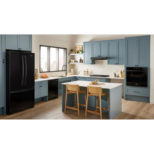 Lave-vaisselle encastrable 24 po 44 dB de Whirlpool à cuve en inox et 3e panier - Noir