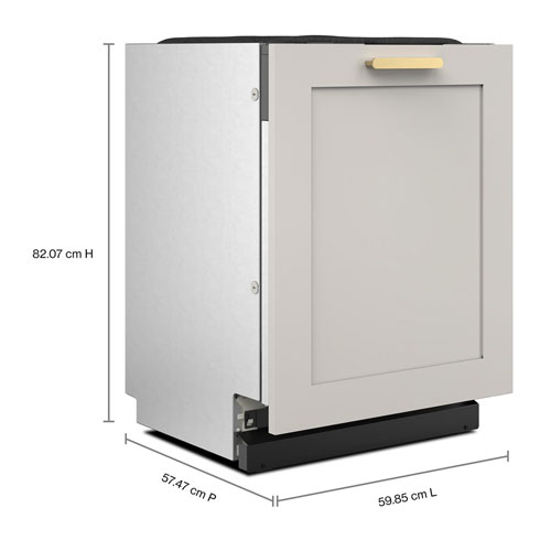 KitchenAid 24" 44dB Built-In Dishwasher w/ Stainless Steel Tub (KDTF324PPA) - Panel Ready