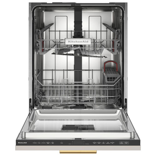 KitchenAid 24" 44dB Built-In Dishwasher w/ Stainless Steel Tub (KDTF324PPA) - Panel Ready