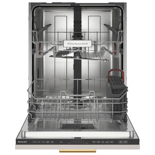 KitchenAid 24" 44dB Built-In Dishwasher w/ Stainless Steel Tub (KDTF324PPA) - Panel Ready