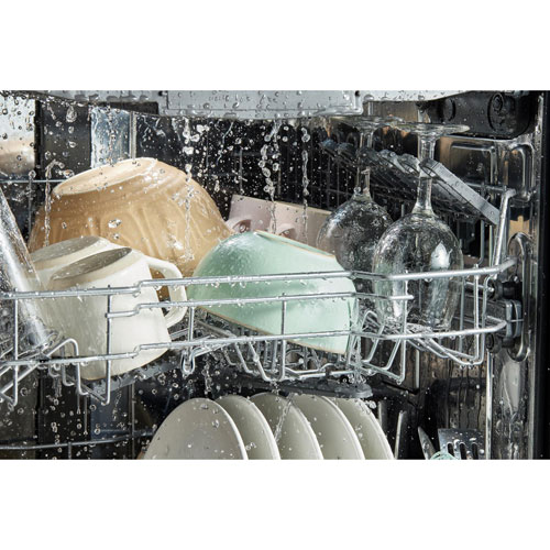 Lave-vaisselle encastrable 24 po 44 dB Whirlpool avec cuve inox et 3e panier - Blanc