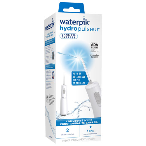Hydropulseur sans cordon Express de Waterpik - Blanc