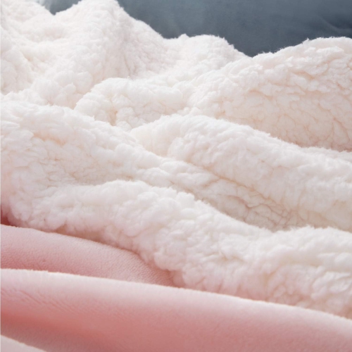 Bedsure Sherpa Fleece Twin Blanket for Couch - Thick and Warm Blankets, Soft and Fuzzy Blanket Twin Size for Sofa, Pink, 108x90 Inches