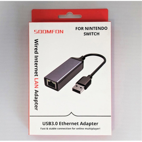 Adaptateur réseau local Nintendo Switch 3,0 USB Ethernet [Soomfon]