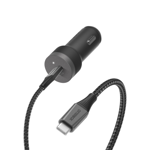 OtterBox Premium Pro PD Car Charger w/USB-C Cable 6ft Black