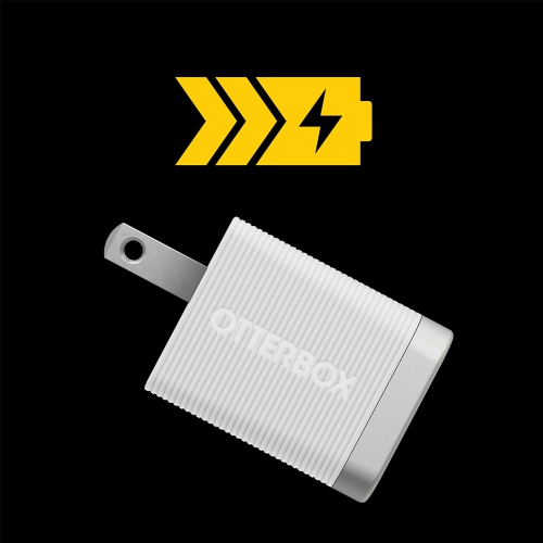 OtterBox Premium Pro Wall Charger 30W USB-C GaN w/USB-C to Lightning Cable 6ft | White