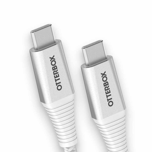 OtterBox Premium Pro Charge/Sync USB-C to USB-C PD Cable 6ft | White
