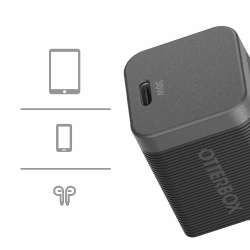 OtterBox Premium Pro Wall Charger 30W USB-C PD GaN | Black