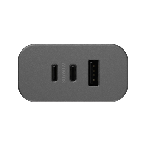OtterBox Premium Pro Dual USB-C Wall Charger w/Extra USB-A 72W | Black
