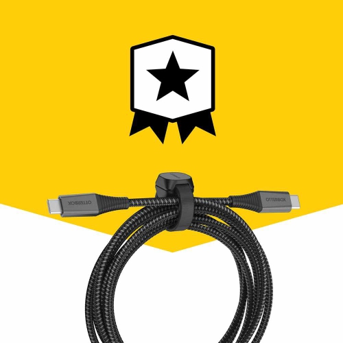 OtterBox Premium Pro Charge/Sync USB-C to USB-C PD Cable 6ft | Black