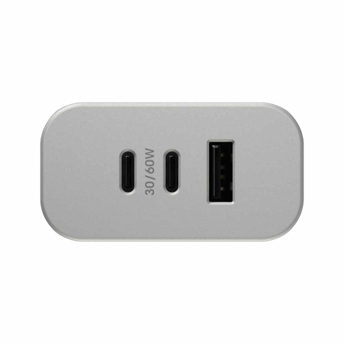 OtterBox Premium Pro Dual USB-C Wall Charger w/extra USB-A 72W | White