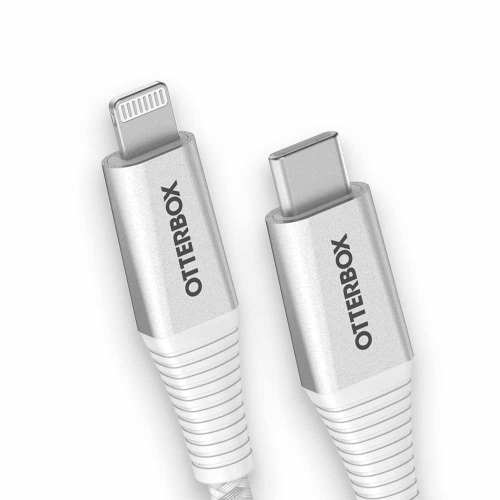 OtterBox Premium Pro Charge/Sync USB-C to Lightning PD Cable 6ft | White
