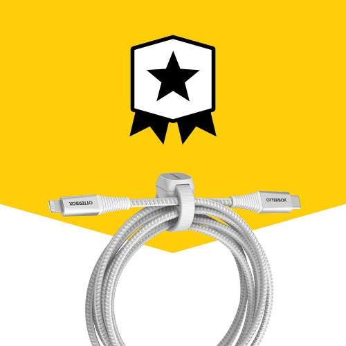 OtterBox Premium Pro Charge/Sync USB-C to Lightning PD Cable 6ft | White