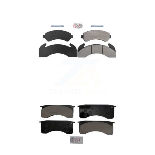 AMERIBRAKES  Front Rear Semi-Metallic Disc Brake Pads Kit for Gmc C7500 Topkick Chevrolet T6500 T7500 Knf-101185